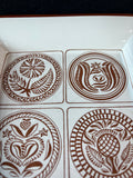 Ceramic Brown/White Trinket Dish *Read Description*
