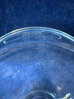 Pyrex Teardrop Clear Blue Tint Glass Mixing Batter Bowl