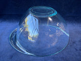 Pyrex Teardrop Clear Blue Tint Glass Mixing Batter Bowl