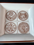 Ceramic Brown/White Trinket Dish *Read Description*