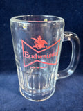Pair Of Budweiser Beer Glass Mugs