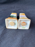 Hand Painted Dutch Windmill Tapered Japan Porcelain Salt Pepper Set
