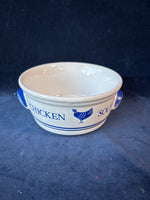 Chicken Soup Bowl Ceramic Handled Dish