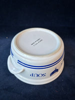 Chicken Soup Bowl Ceramic Handled Dish