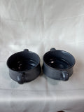 Set Of 2 Double Handled Ceramic Mugs