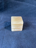 Mexican Banded Onyx Stone Cube Paperweight