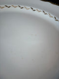 Large White And Golden Serving Platter