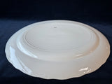 Large White And Golden Serving Platter