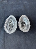 Egg Shaped Chantilly Cut Glass Crystal Trinket Dish