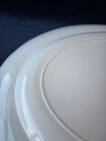 Large White And Golden Serving Platter