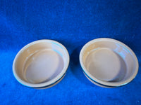 Pair Of Glazed Terracotta Crème Brûlée Bowls