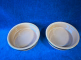 Pair Of Glazed Terracotta Crème Brûlée Bowls