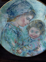 Royal Doultan “Colette & Child” Plate in Shadow Box