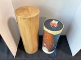 Lot Of 2 Folk Art Style Wine Bottle Gift Boxes