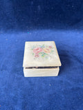 Floral Alabaster Trinket Box