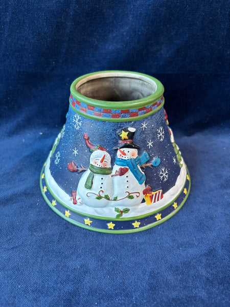 Yankee Candle Christmas Snowman Jar Shade Topper