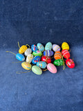 Assorted Lot Of Miniature Wooden Easter Egg Ornaments (21)