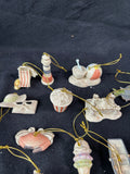 Lenox Miniature Summer Tree Ornaments  Set of 12 (G)