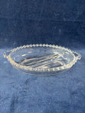 Imperial Glass Candlewick Divided Round Relish Candy Serving Dish