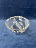 Imperial Glass Candlewick Divided Round Relish Candy Serving Dish
