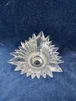 Pair Mikasa Germany Lead Crystal Clear Starburst Candle Holders