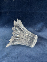 Pair Mikasa Germany Lead Crystal Clear Starburst Candle Holders