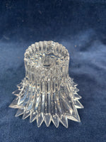 Pair Mikasa Germany Lead Crystal Clear Starburst Candle Holders