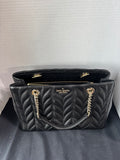Kate Spade New York Briar Lane Quilted Leather Bag in Black