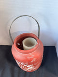 Distressed Red Hallmark Candle Luminary Lantern W/Flameless Pillar Candle, Works