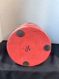 Distressed Red Hallmark Candle Luminary Lantern W/Flameless Pillar Candle, Works