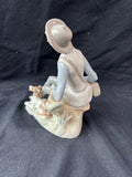 Lladro Shepherd Boy W/ Dog Figurine #4659