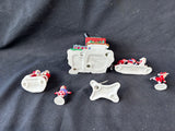 Department 56 Peppermint Skating Party Set Of 6 Figurines (A2)