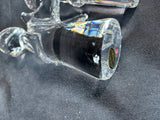 Pair Of Hecht Crystal Clear Glass Angel Figurines
