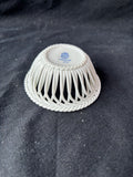 Herend Handpainted Reticulated Porcelain Basket Dish – Hungary (B)
