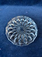 Set of 6 Vintage Bavaria Lead Crystal Glass Starburst Coasters
