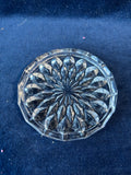 Set of 6 Vintage Bavaria Lead Crystal Glass Starburst Coasters