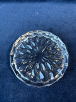 Set of 6 Vintage Bavaria Lead Crystal Glass Starburst Coasters