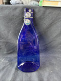 Melted Glass Flattened Wine Bottle Tray