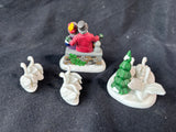 Department 56 “Seven Swans A Swimming” Figurine Set
