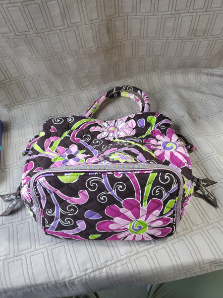 Vera Bradley "Purple Punch" Small Glenna Satchel Purse