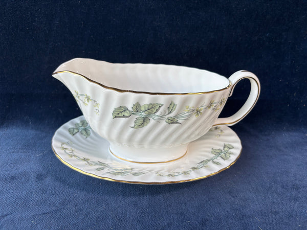 Minton Greenwich Gravy Boat With Attached Underplate