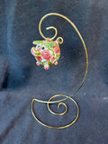 Cloisonne Enamel Adorable Pig Figurine W/Stand