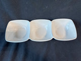Godinger Gatherings 3-Compartment Ceramic Condiment Server