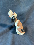 Hand-Carved Wooden Folk Art Hound Dog Figurine