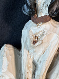 Hand-Carved Wooden Folk Art Hound Dog Figurine