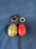 Lot Of 2 Decorative Eggs W/Stands