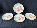 Set Of 4 Pier 1 Sandpipers On Beach Christmas Plates (2 Sets Available, Priced Individually)
