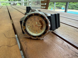 Casio AD-520 “Smiley” Classic Dive Watch. All functions work! Brand new sapphire glass crystal - no scratches!