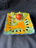 Hand-Painted Mexican art pottery Majolica Style Trinket Dish *Read Description*