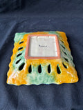 Hand-Painted Mexican art pottery Majolica Style Trinket Dish *Read Description*